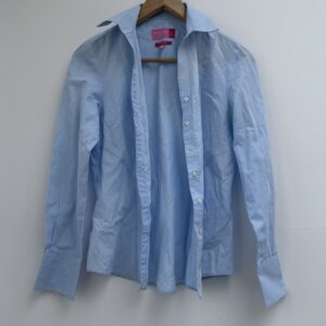 Blue button up