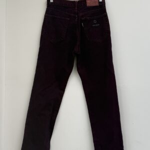 Burgundy jeans