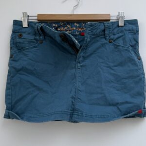 Teal mini skirt