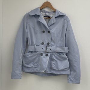 baby blue trench coat