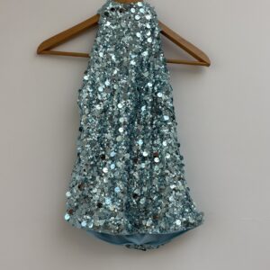 Blue Sequins Halter